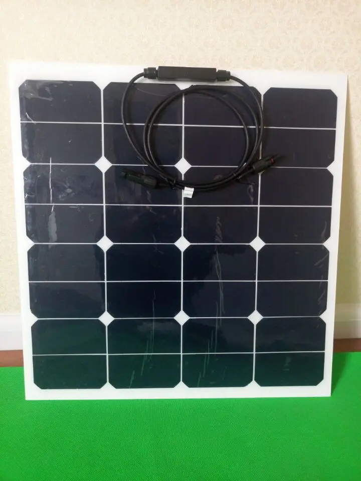 

50w semi-flexible solar panel, packaged at low prices for sale
