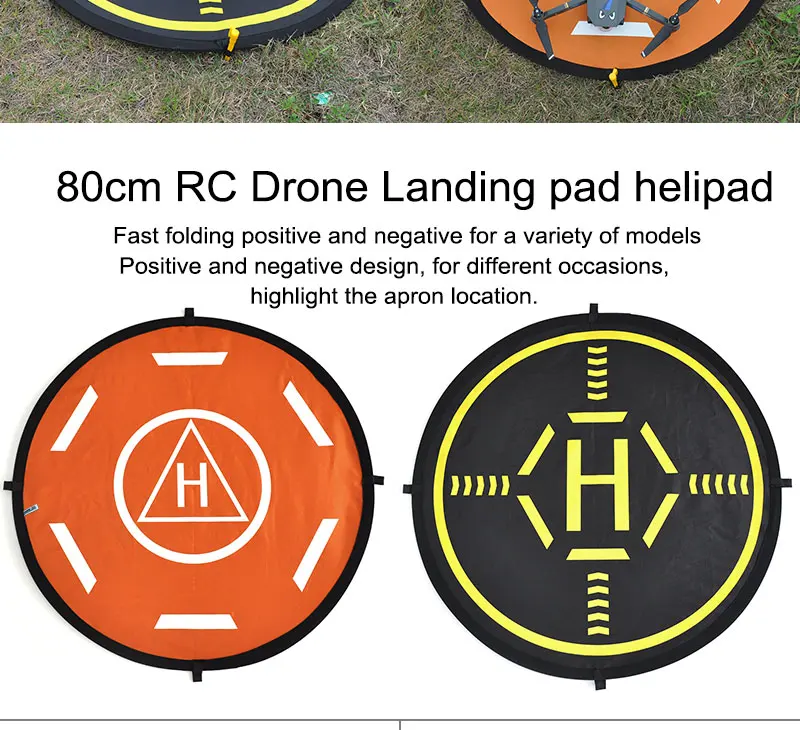 Для Mavic Pro светодиодный посадочный коврик Квадрокоптер мини 80 см посадочная площадка helipad для DJI phantom 4 Pro phantom 3 inspire 2 drone