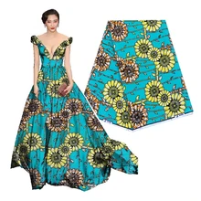 Новая Африка Анкара расписаная восковая ткань настоящий голландский воск ткань хлопок наивысшего качества Швейные материалы для вечерние платья 6 ярдов