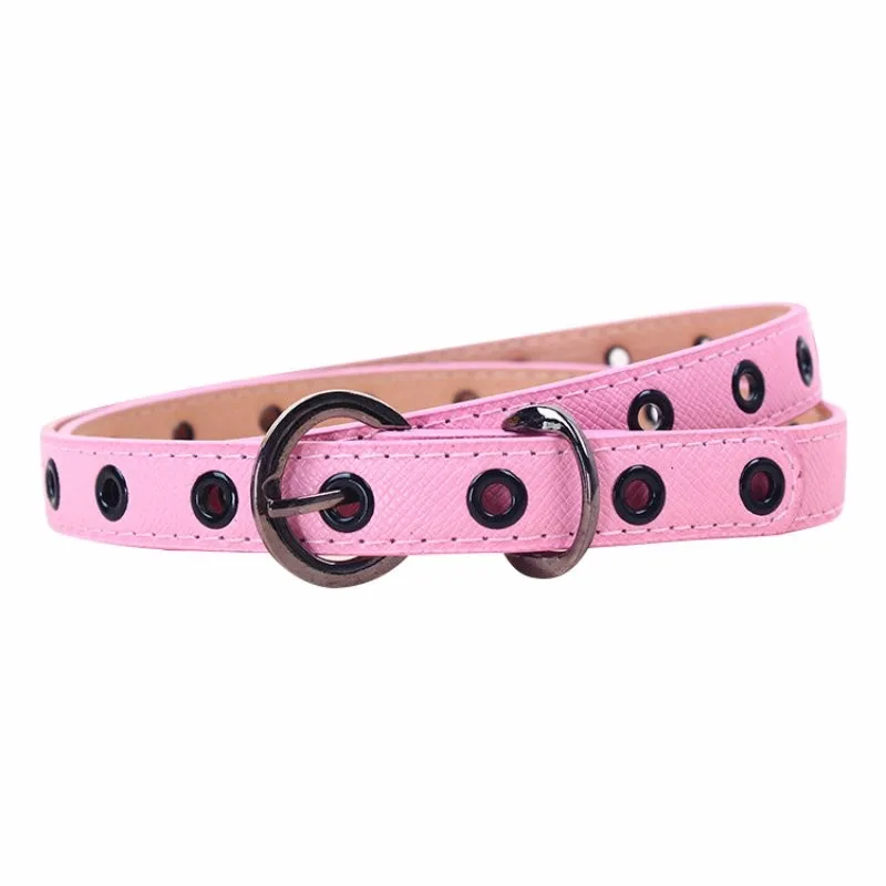 Kids Boys Girls Belt Child Waistband Classic Color Leisure Waist Strap Children PU Leather Belts