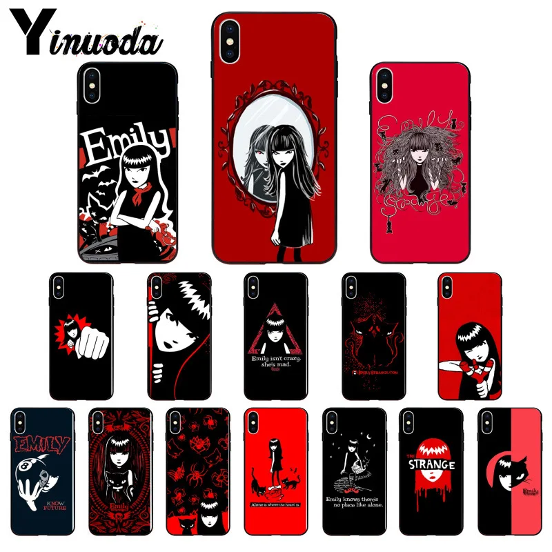 

Yinuoda cartoon Emily The Strange TPU Phone Case Cover Shell for Apple iPhone 8 7 6 6S Plus X XS MAX 5 5S SE XR Mobile Cover
