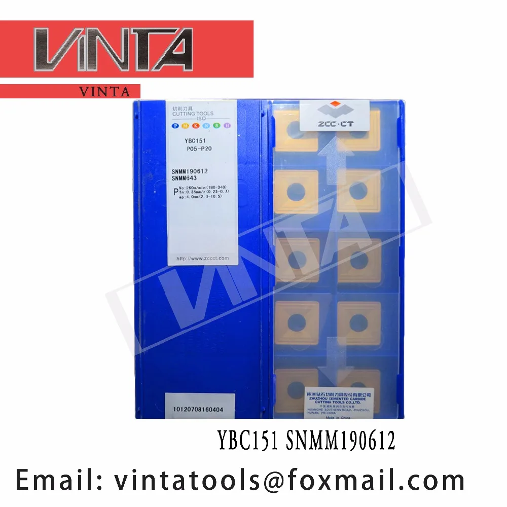 

high quality 10pcs/lots YBC151 YBC251 SNMM190612 cnc carbide turning inserts