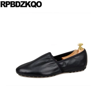 

black spring designer shoes china white luxury slip on british style men soft soled casual driving fashion 2018 genuine leather