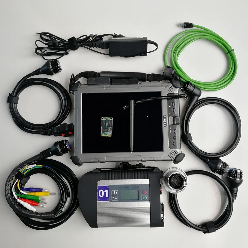 

Automotivo Car Diagnostic Computer Xplore ix104 tablet i7cpu 4g & 8G+MB Star C4 Compact SD connect C4 + 480GB MINi SSD software