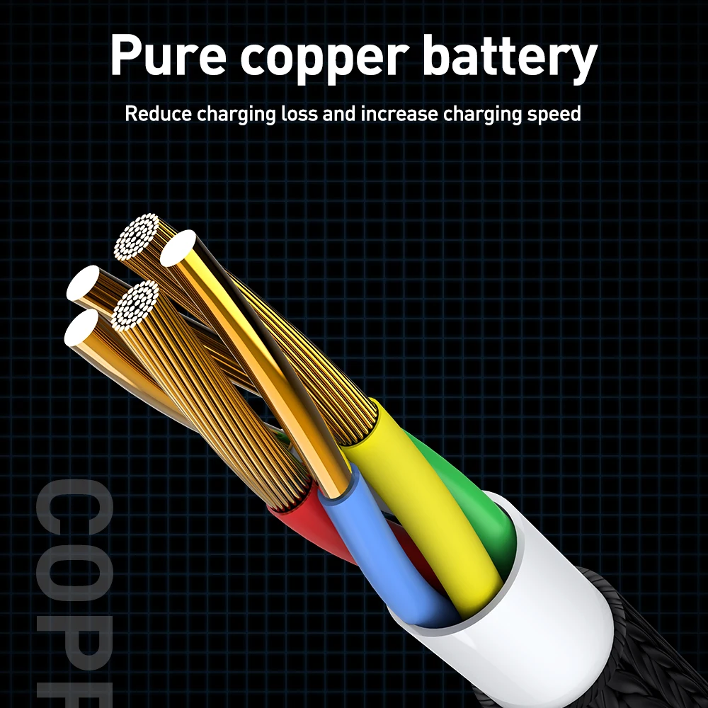 Кабель KEYSION USB Type C с цифровым дисплеем для Samsung S10 A50 A70 провод быстрой зарядки