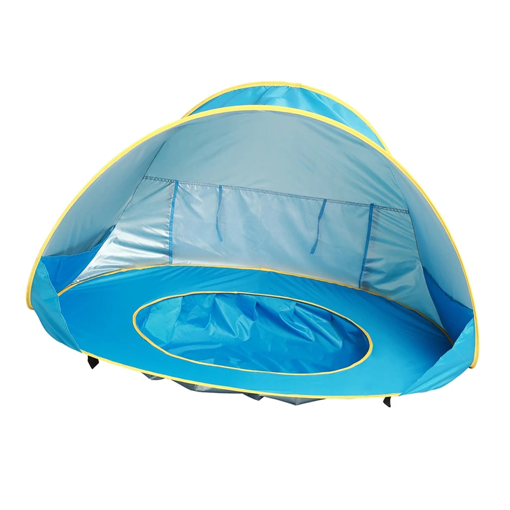Pop Up Baby Beach Tent with Shade Pool UV Protection Canopy Sun Shelter Playhouse Hut for Infant Water Sand Toy 50+ UPF Portable