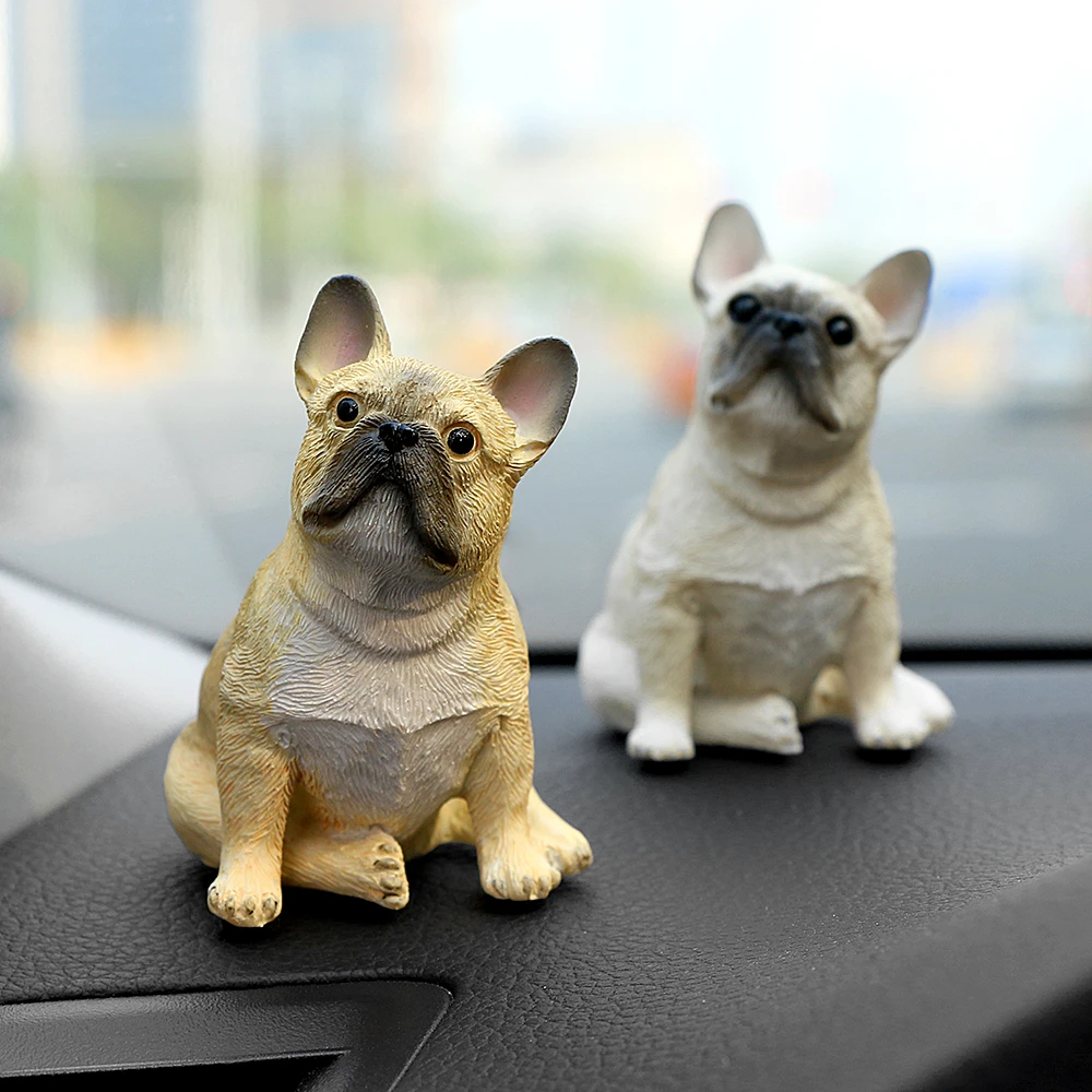 ミニ樹脂車の装飾 フレンチブルドッグ 車の犬の置物 ダッシュボードのおもちゃ 装飾アクセサリー ギフト Aliexpress Automobiles Motorcycles
