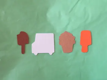 

Ice Cream Die Cut Confetti/Scrapbook Cut Outs wedding birthday bridal baby shower party Table decor scrapbooking favors