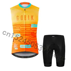 Горячий Новый gobik 2019 Лето Велоспорт Джерси ropa ciclismo жилет без рукавов комплект дышащий Шорты велосипед одежда для велосипеда