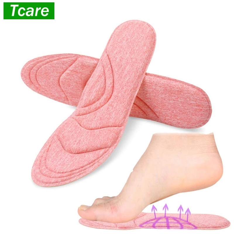 

1Pair Women High Heels Sponge 4D Shoe Insoles Cushions Pads Arch Support Orthotic Feet Care Massage Soft Breathable Insoles