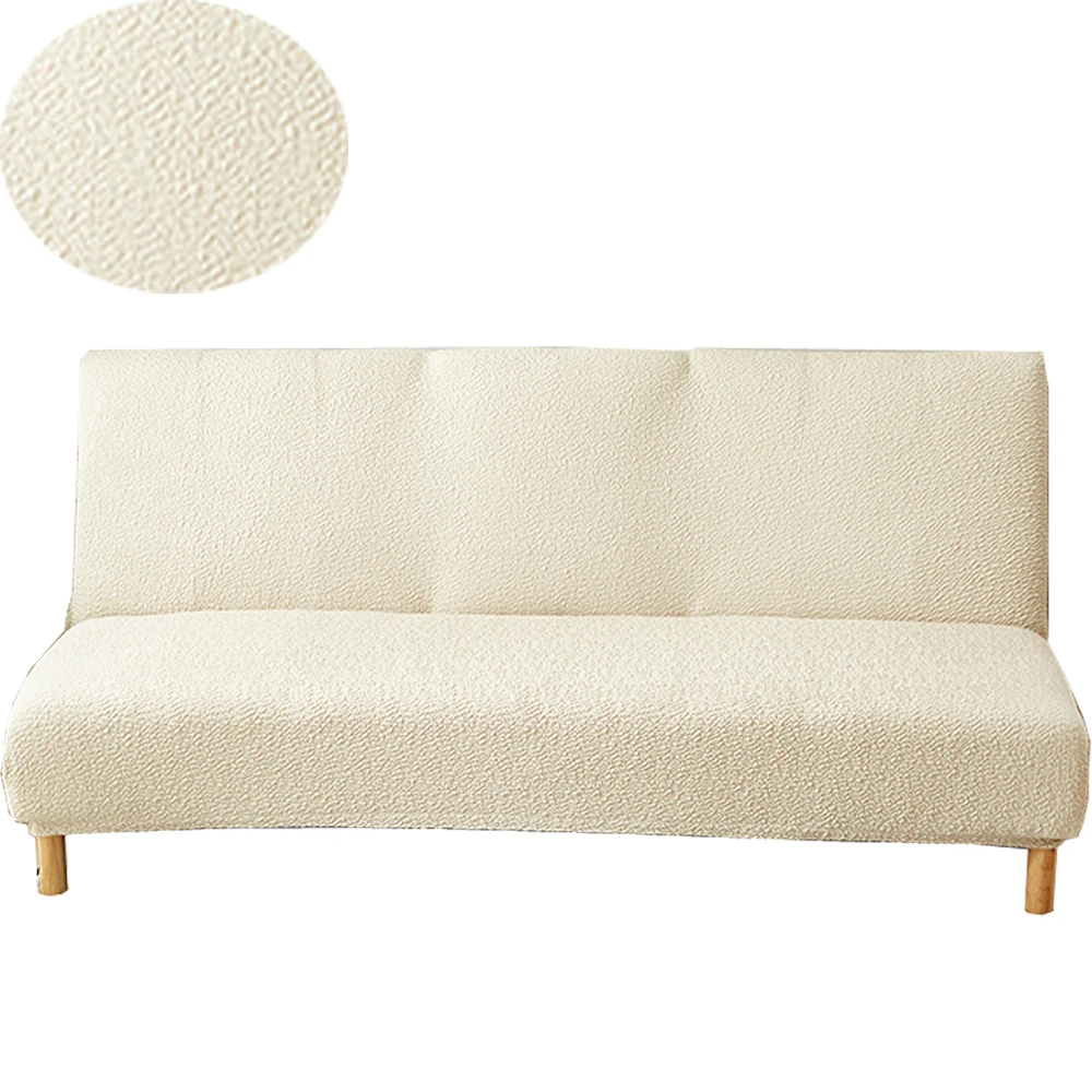 

Solid color Stretch Sectional No armrests sofa cover Polyester and spandex Soft Slipcovers Elastic Couch Cover