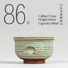 No.086 Китайский Высокое качество Керамика чайная чашка 100 мл кунг-фу чайный сервиз японский фарфор Стиль ручной чашка Малый Чай чаша