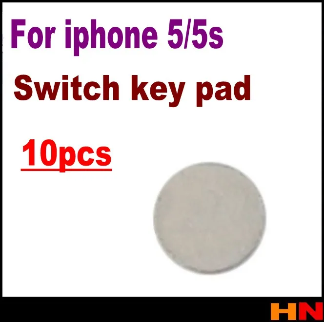 

10pcs for iphone 5s 5 home buttom Switch key pad Side key gasket Boot pad