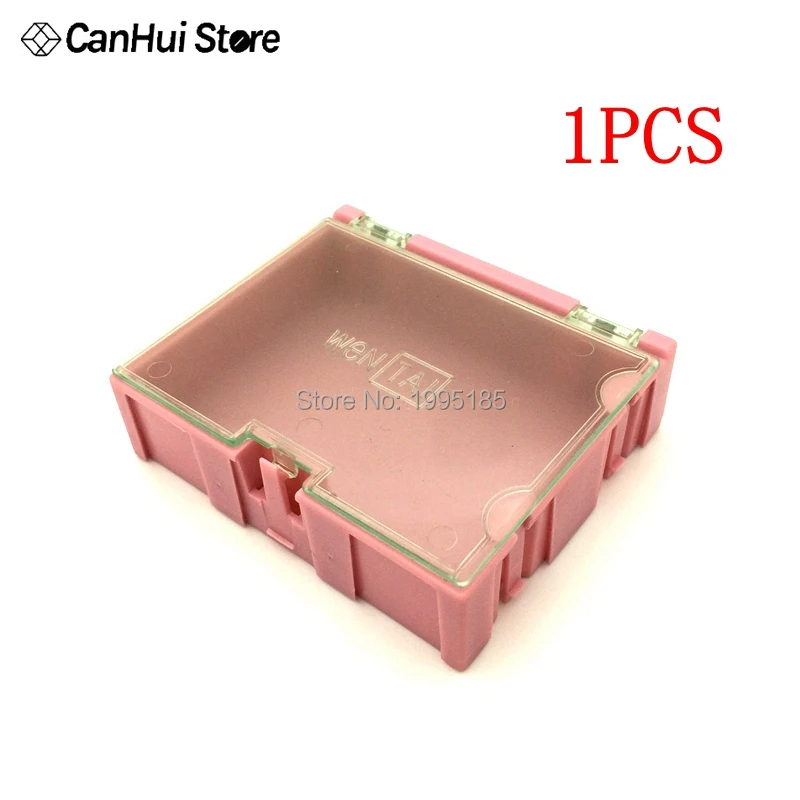 DIY Gereedschap Verpakking Elektronische Componenten Schroef Opbergdoos Verwijderbare Opslag SMD SMT Sieraden чехол для инструментов - Цвет: 3Number Pink 1PCS