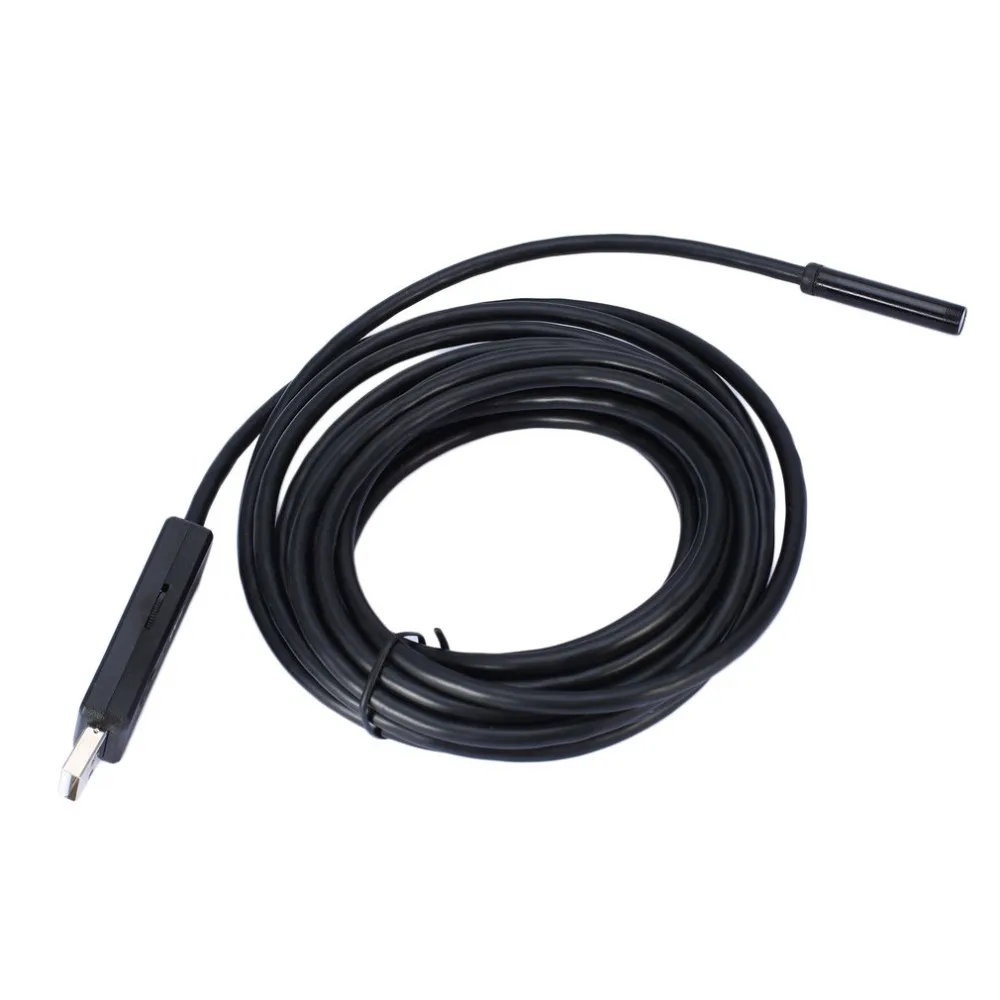 

New 5M 6 LED USB Waterproof Endoscope Borescope Snake Inspection Video Camera 7mm Stock Offer