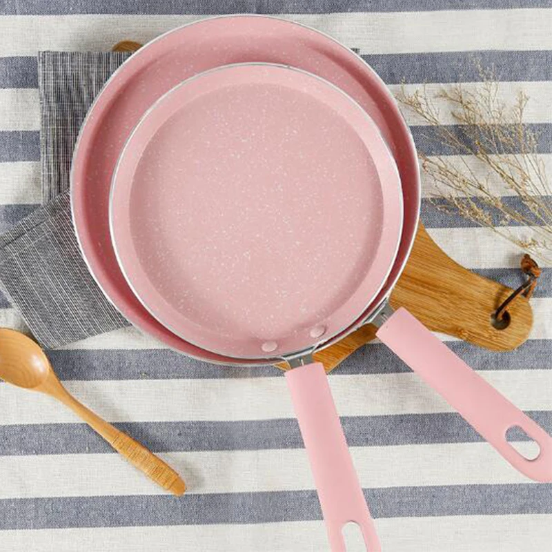 20/24cm Non stick Frying Pan For Eggs Pizza Pancake Eco Friendly Aluminium Alloy Skillet