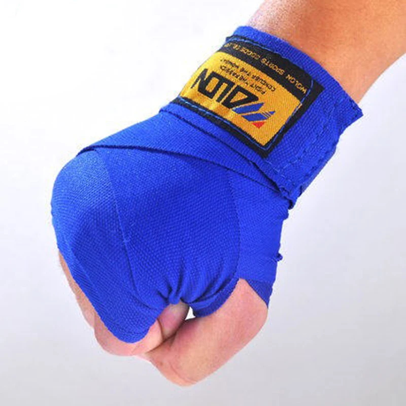 

1 pair Cotton kick boxing elastic bandage wrist straps Sport Strap Boxing Muay MMA Taekwondo Hand Protection Wrap 2.5M/3M