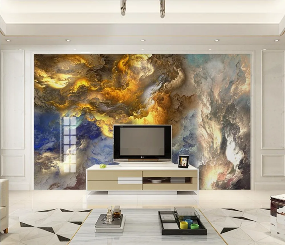 Beibehang на заказ фотообои современные абстрактные красочные огненное облако ТВ стены papel де parede 3d обои домашний декор