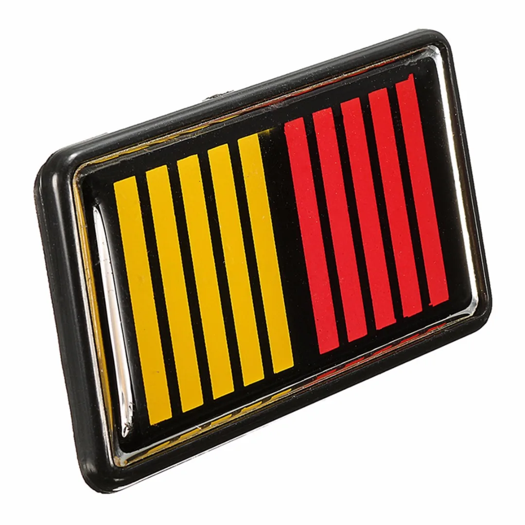 1set High Quality Waterproof Red Yellow Black Ralliart Stripe Bar Grille Emblem Badge For Mitsubishi Car Badge Sticker