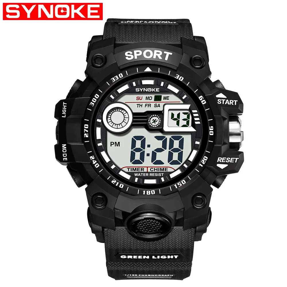 SYNOKE Military Sport Men's Watch Brand G Luxury Type Shock Wristwatch