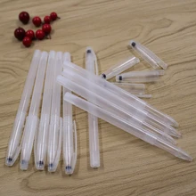 Чехол для гелевой ручки, чехол для шариковой ручки, Прозрачный чехол для ручки в простом стиле, самая дешевая ручка, 10 партий школьных принадлежностей