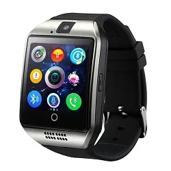 Stepfly Bluetooth Смарт часы Q18 с камерой Facebook Whatsapp Twitter Синхронизация SMS Smartwatch поддержка sim-карты TF для IOS Android - Цвет: silver