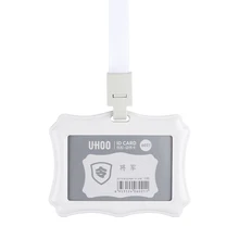 Работы держатели именных карточек Бизнес Работа карты ID Знак шнурки держатель горячей вертикальной ID Бизнес случае PP ID Card YH6021+ 6722