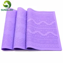 Cocina Ferramentas Bolo, 3 шт., Украшение Тортов мастикой, кружевная форма, лист, силиконовый коврик для выпечки, свадебные декорации цветок, сахарный кружевной коврик