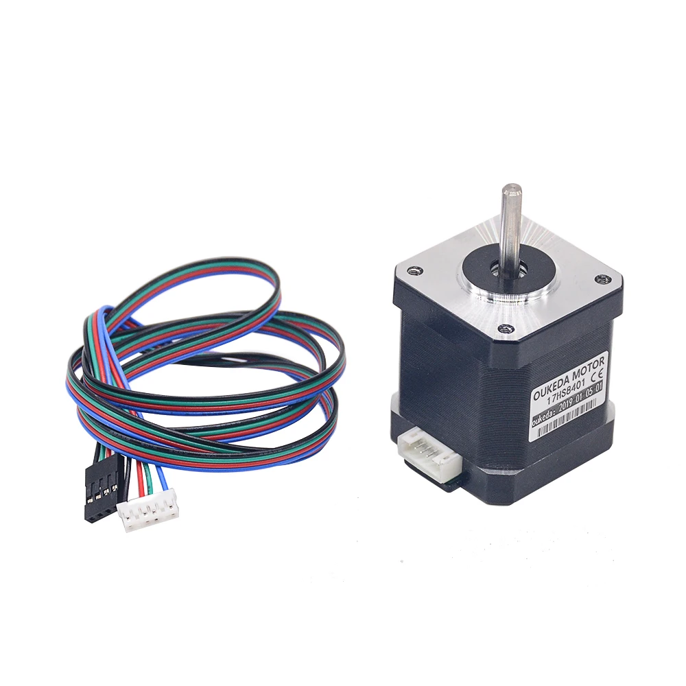 Шаговый двигатель Nema 17 4 шт. 42 шагового двигателя 17HS8401 48 мм/78Oz in /1.8A CE 42BYGH 1.7A (17HS8401) с