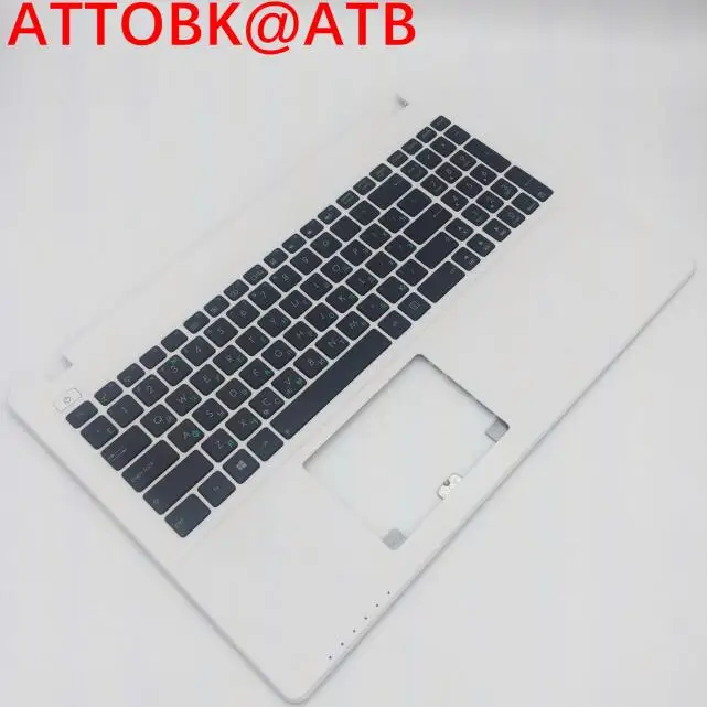 Русский Клавиатура для ноутбука ASUS X550CC X550CL X550J X550JD X550VA X550LC X550LB X550LC X550L topcase клавиатура с крышкой - Цвет: Белый