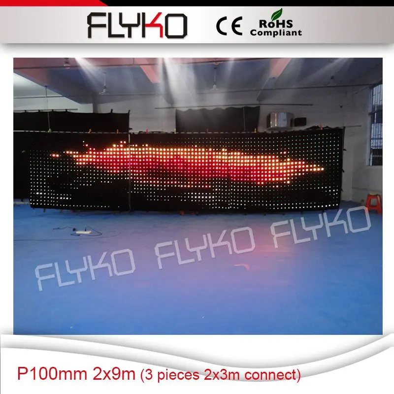 Светодиодная вспышка full hd xxx видео P100mm 2x9m синяя пленка Вечеринка занавеска
