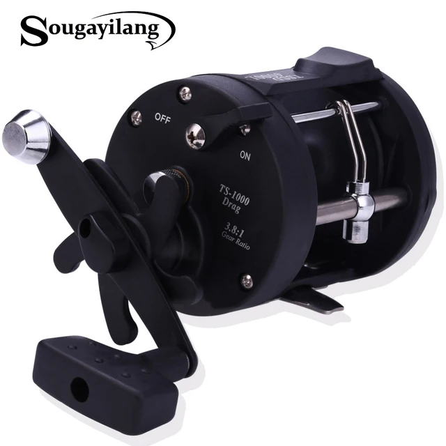 US $19.14 Sougayilang Saltwater Fishing Reels TSSD 3000L-4000L Trolling Drum Fishing Reel Saltwater Right Han