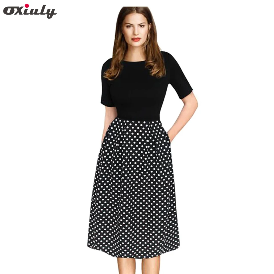 polka dot dress for work