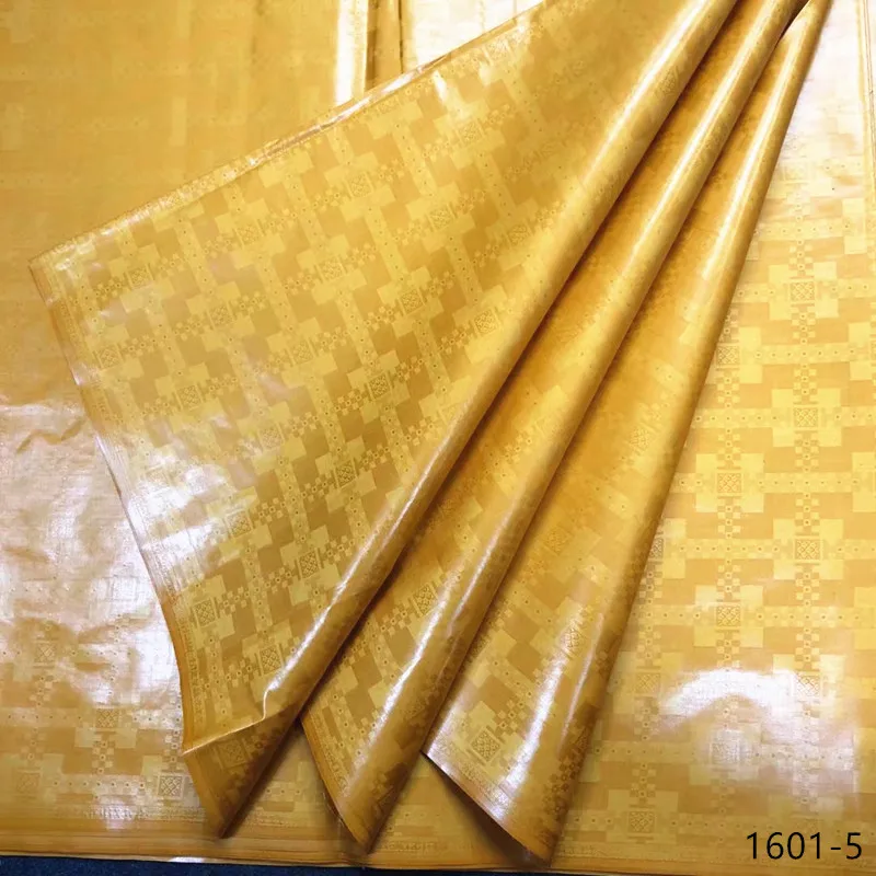 Низкие цены африканские bazin riche кружевная ткань высокого качества жаровня riche ткань хлопок 5 ярдов/шт для платья 1601