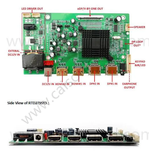 2HDMI+ 2DP+ аудио 4K ЖК-плата контроллера Поддержка M280DGJ-L30 с 3840*2160