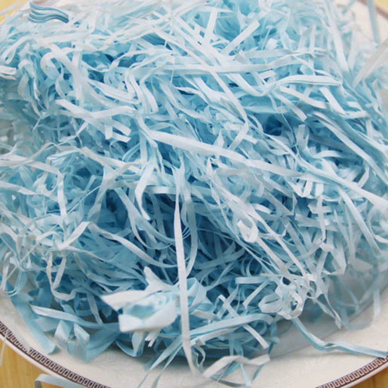 Красочные Shred Crinkle бумага наполнитель подарочной коробки Свадебная вечеринка украшения Crinkle Cut бумага Shred упаковка подарок наполнитель