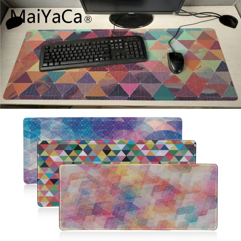 

MaiYaCa New Arrivals Geometric Patterns Anti-Slip Durable Silicone Computermats Anime Cartoon Print Large Size Game Mouse Pad