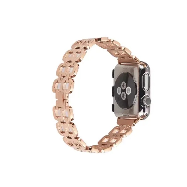 С кристалалми и стразами часы ремешок для Apple Watch 4 запястье браслет Роскошные ремешок Замена для Apple Watch Series 1 2 3 38 мм -42 мм