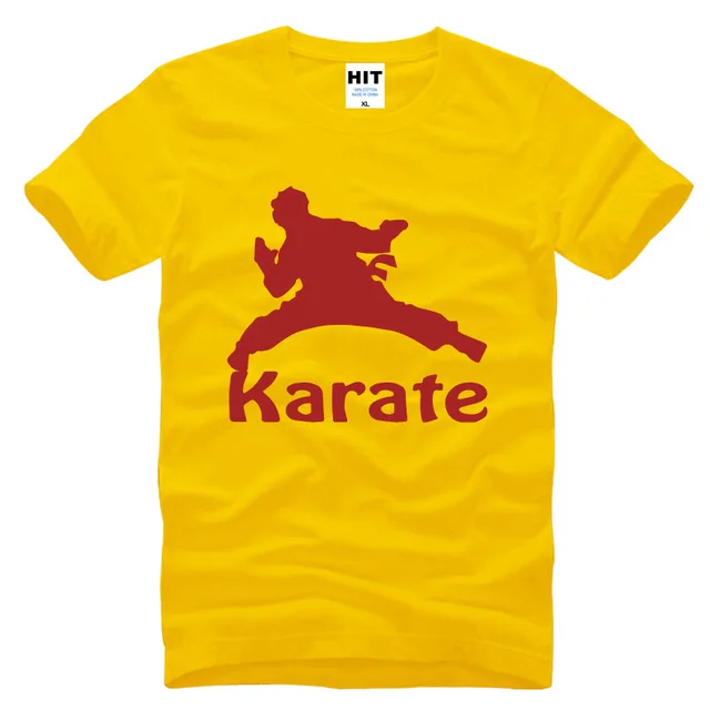 Karate Team Training Printed Men's T Shirt T Shirt For Men 2018 New