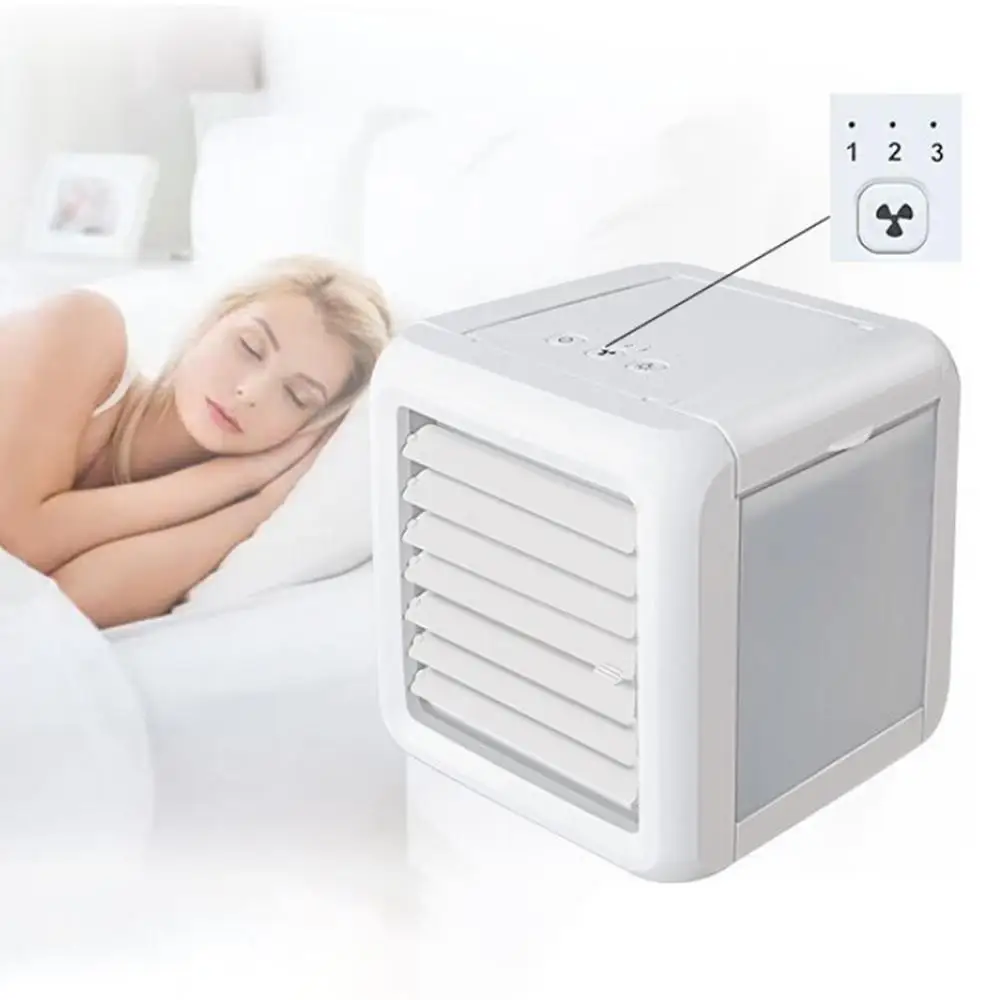 

Adjustable USB Mini Cooing Fan Purifier Humidifier LED Night Light Air Cooler
