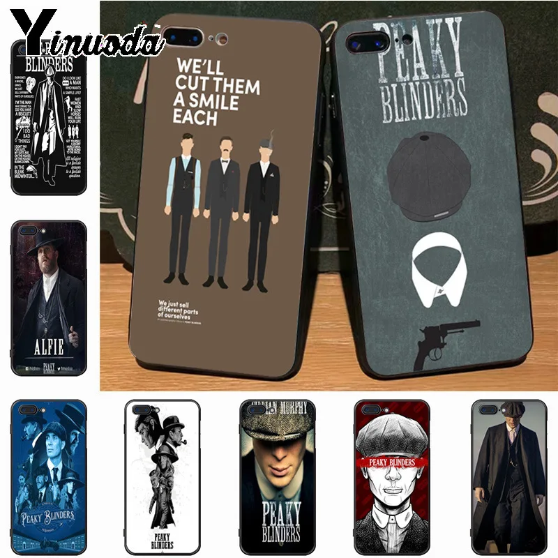 

Yinuoda Tommy Shelby Peaky Blinders Hot Printed Cool Phone Accessories Case for iPhone 7plus X 6 6S 7 8 8Plus 5S 11pro case