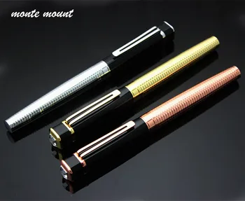 

High quality luxury diamond pen Black white Cross line Business office Rollerball Pen New Perfect combination of gift pen