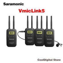 Saramonic vmiclink5 5.8 ГГц Беспроводной микрофон Системы 3 Передатчики и 1 приемник для Canon EOS Nikon D3300 DSLR Камера