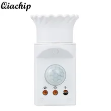 QIACHIP US Plug E27 Led Light Base Lamp Holder Automatic Body Motion Infrared IR Sensor Switch