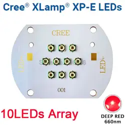 CREE XLamp XPE XP-E 30 Вт завод расти светодио дный свет Диод излучатель света темно-красный 660nm 10 светодио дный LED multi-чип массив для внутреннего сада