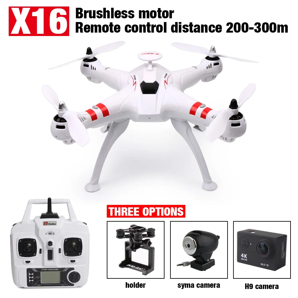 Newest Bayang X16 Brushless motor FPV font b Drone b font Headless Mode 300M Distance With