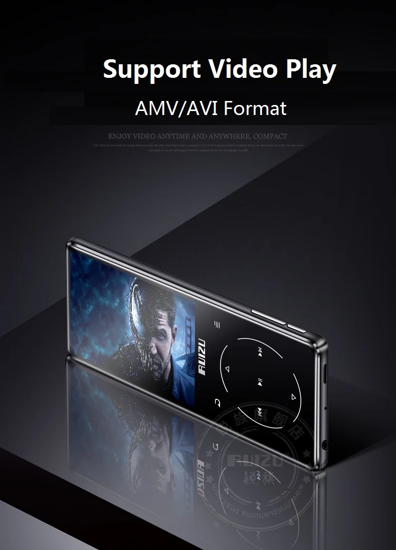 Ruизу D16 Bluetooth MP4 плеер 2 4 дюймов экран fm радио диктофон электронная книга