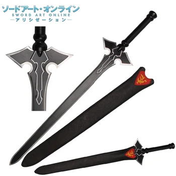 

Japanese katana swords for Kirito's Sword Art Online ALO real steel bladeleather sheath with strap cosplay props decorative