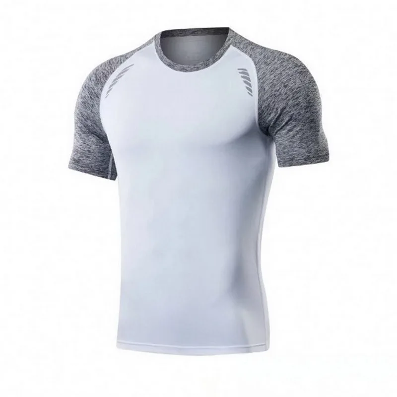 Мужские футболки для бега, трико для фитнеса, спортзала, футболки, футболки для фитнеса, тренировки, спортзала, быстросохнущие мужские футбольные спортивные футболки - Цвет: E134226