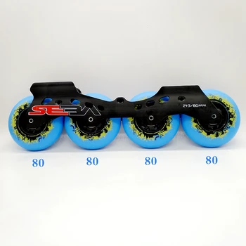 

free shipping roller skates frame 243 mm with wheel 4x80 mm